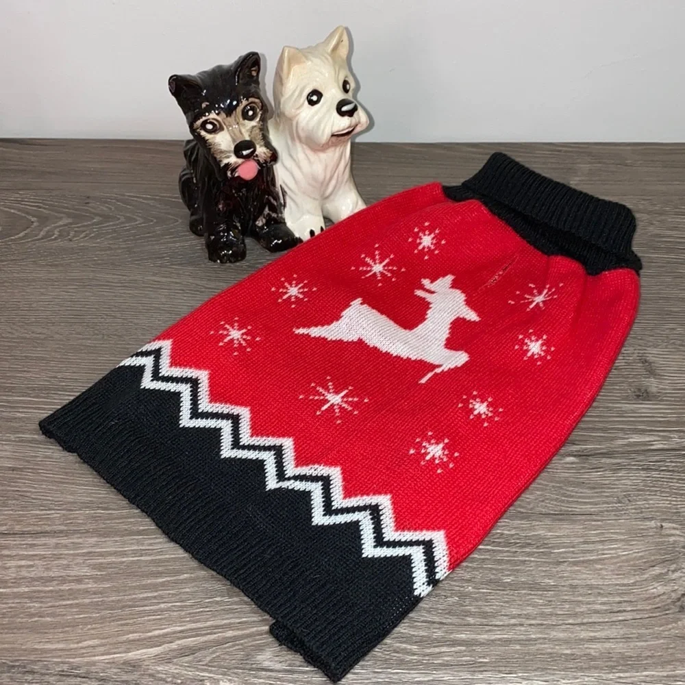 Retro Style Dog Christmas Sweater